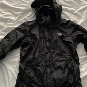 The north face black windbreaker